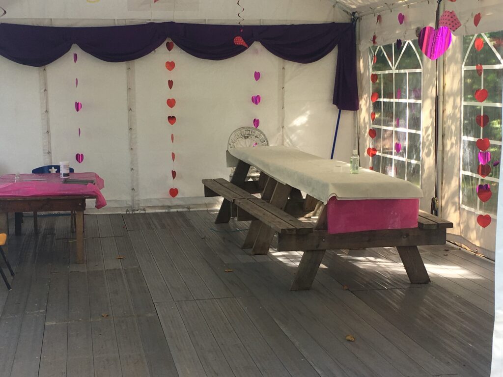 Pony party marquee at Cheshire Pony Parties
